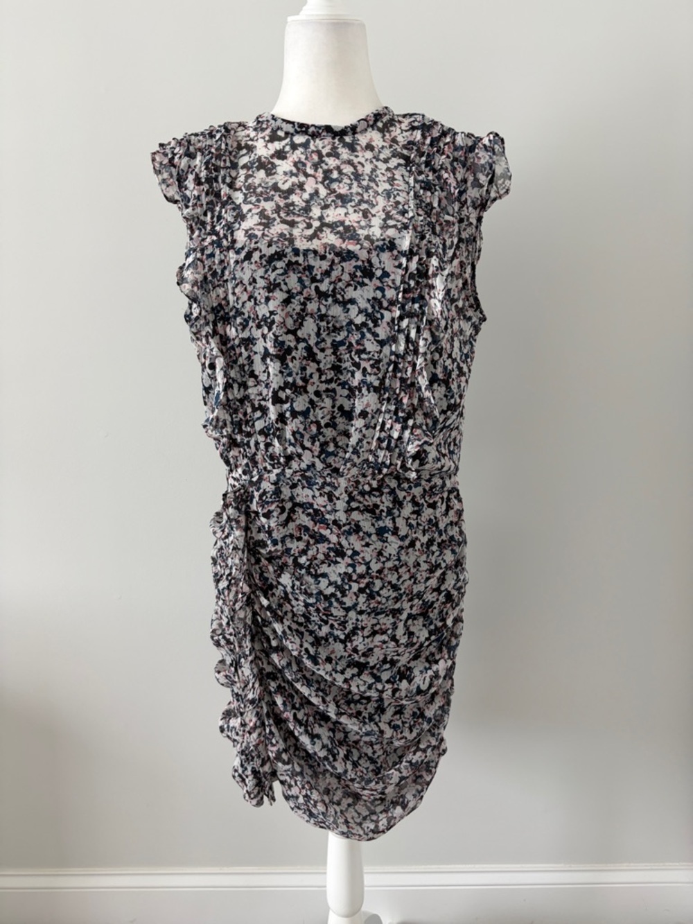 Express Black & Blush Floral Dress